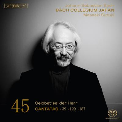 バッハ円熟期のカンタータをBCJのいぶし銀の芸術で

SACDハイブリッド盤。1726年頃のカンタータ3篇を収録。この頃バッハは新しいカンタータを量産するのをやめ、既存の作を再利用しています。第39番は彼のはとこの作曲家ヨハン・ルートヴィヒ・バッハの作品も流用されています。さらに興味深いのは、未知のカンタータの序曲ではないかとされるシンフォニアが収められています。ヴォルトゥオーゾ的なヴァイオリン独奏を含むのが特徴。若松夏美の名人芸が光ります。（キングインターナショナル）

【収録情報】
J.S.バッハ：カンタータ全集 Vol.45
・カンタータ第39番『割いて与えよ、飢えた者にあなたのパンを』BWV39
・カンタータ第129番『主に誉れあれ』BWV129
・カンタータ第187番『すべての者はあなたを待ち望む』BWV187
・ヴァイオリンと管弦楽のためのシンフォニア ニ長調 BWV1045
　野々下由香里（ソプラノ）
　ロビン・ブレイズ（カウンターテノール）
　ペーター・コーイ（バス）
　若松夏美（ヴァイオリン）
　バッハ・コレギウム・ジャパン
　鈴木雅明（指揮）

　SACD Hybrid
　CD STEREO/ SACD STEREO/ SACD SURROUND
Powered by HMV