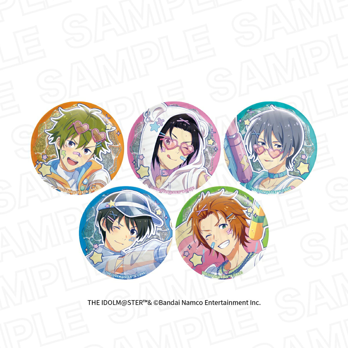 アイドルマスター SideM　トレーディング描き下ろしグリッター缶バッジ(BOX)