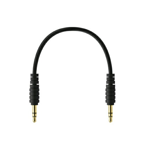オーディオケーブル ステレオミニ - ステレオミニ(3.5mm) 0.1m ブラック SSN01PPBK