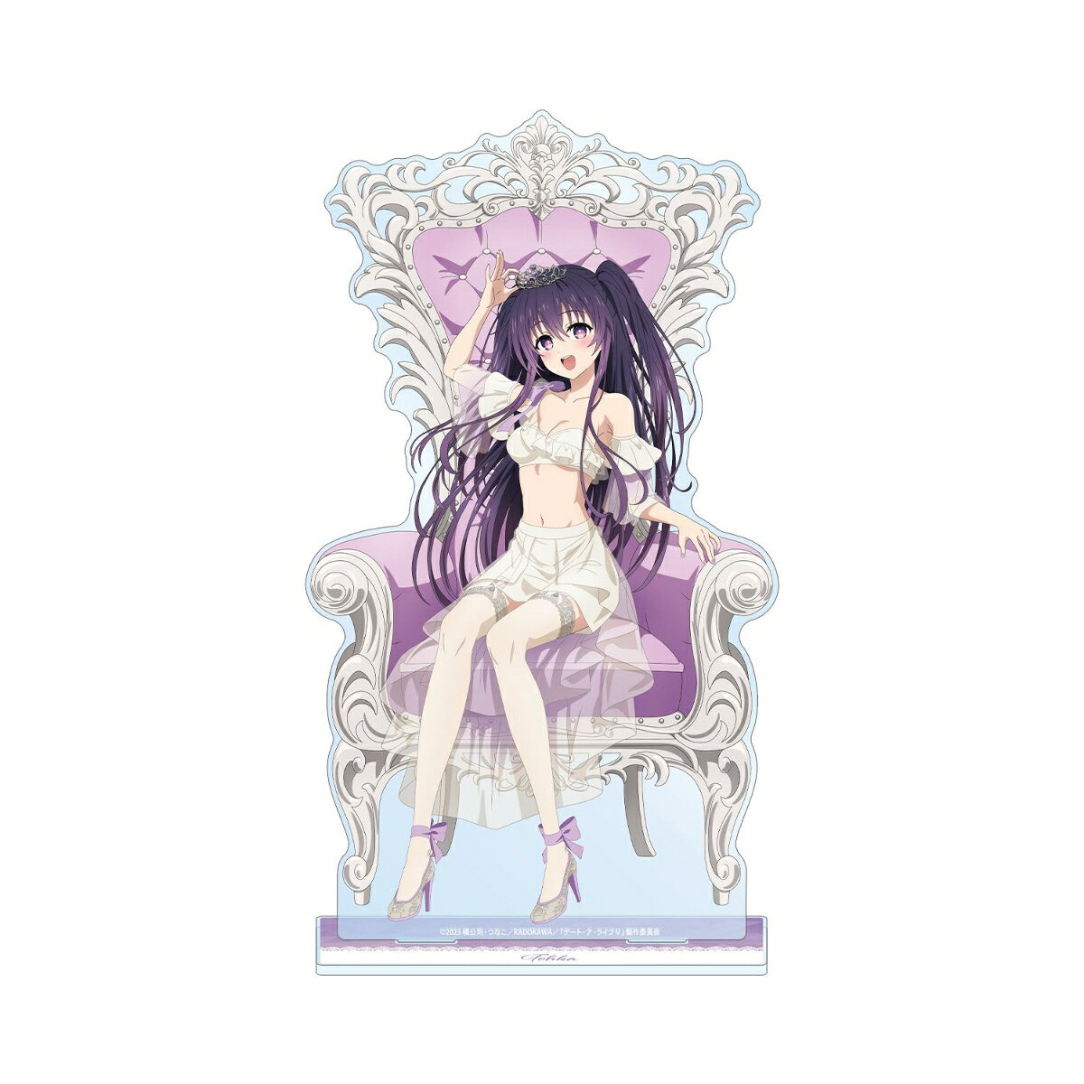 アニメ「デート・ア・ライブV」描き下ろし 夜刀神十香 プリンセス玉座ver. 特大アクリルスタンド