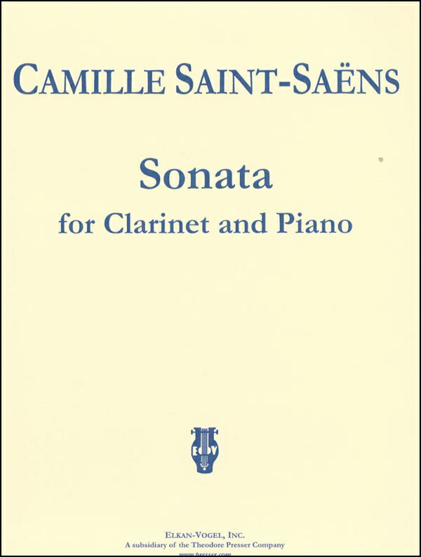 【輸入楽譜】サン・サーンス, Camille: クラリネット・ソナタ 変ホ長調 Op.167