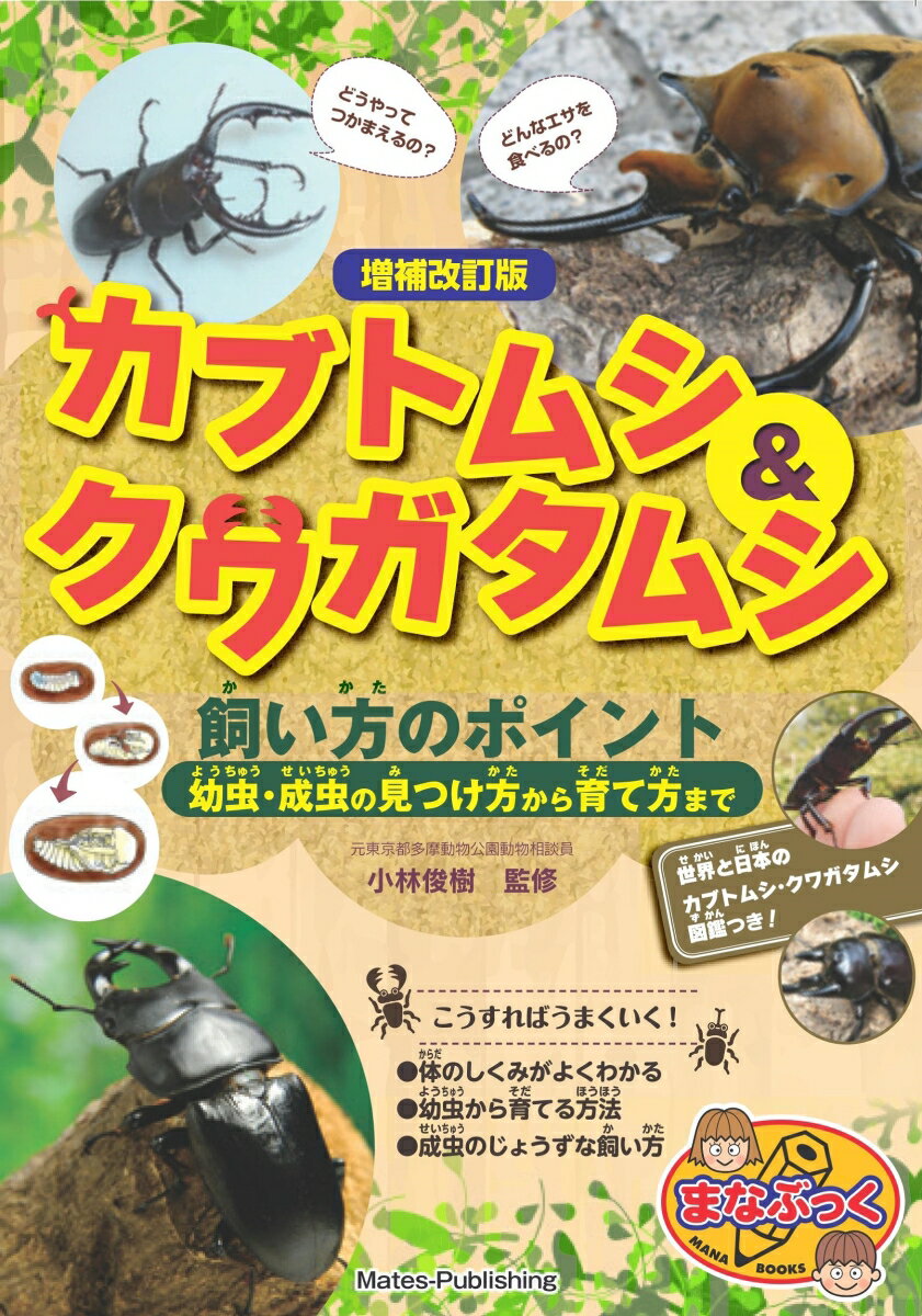 カブトムシ&クワガタムシ 飼い方のポイント 増補改訂版 幼虫・成虫の見つけ方から育て方まで