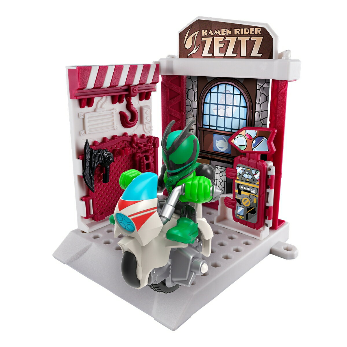モンスモト仮面ライダーエディション ライダーガレージセット01 仮面ライダーゼッツ エスプリムリカバリー