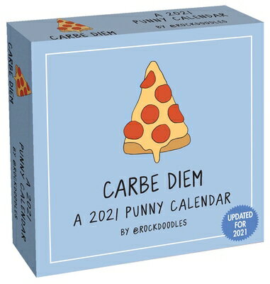 A 2021 Punny Day-To-Day Calendar by @rockdoodles: Carbe Diem PUN A DAY 2021 DAY-TO-DAY CAL Rockdoodles