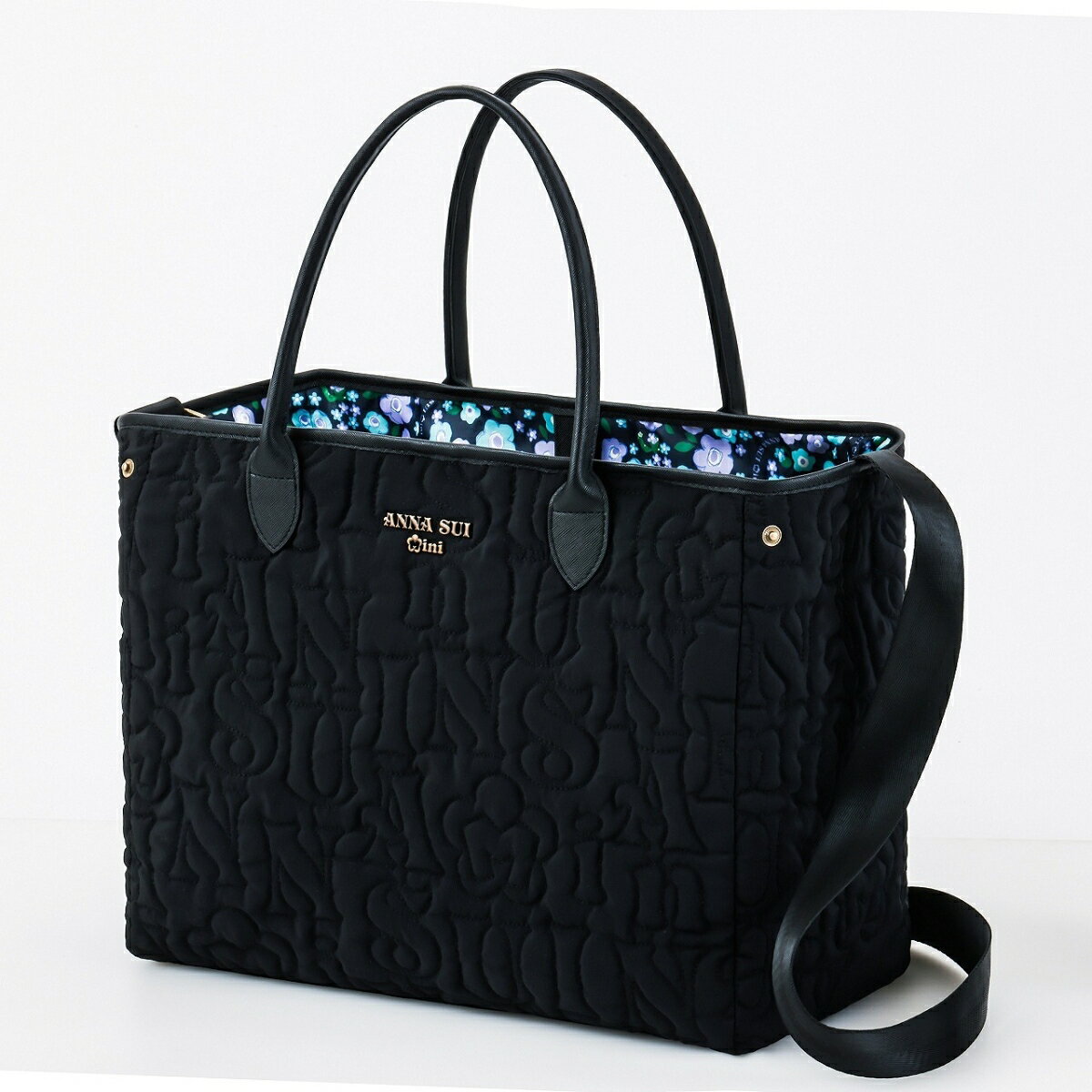 ANNA SUI mini リバーシブルで使えるロゴキルトなトートバッグBOOK