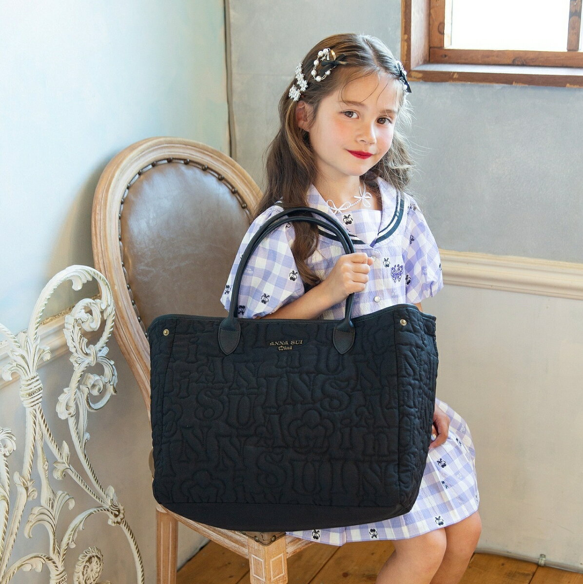 ANNA SUI mini リバーシブルで使えるロゴキルトなトートバッグBOOK 2