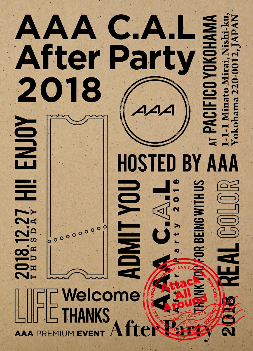 AAA C.A.L After Party 2018(スマプラ対応)【Blu-ray】