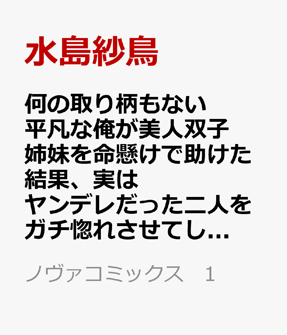何の取り柄もない平凡な俺が美人双子姉妹を命懸けで助けた結果、実はヤンデレだった二人をガチ惚れさせてしまった件
