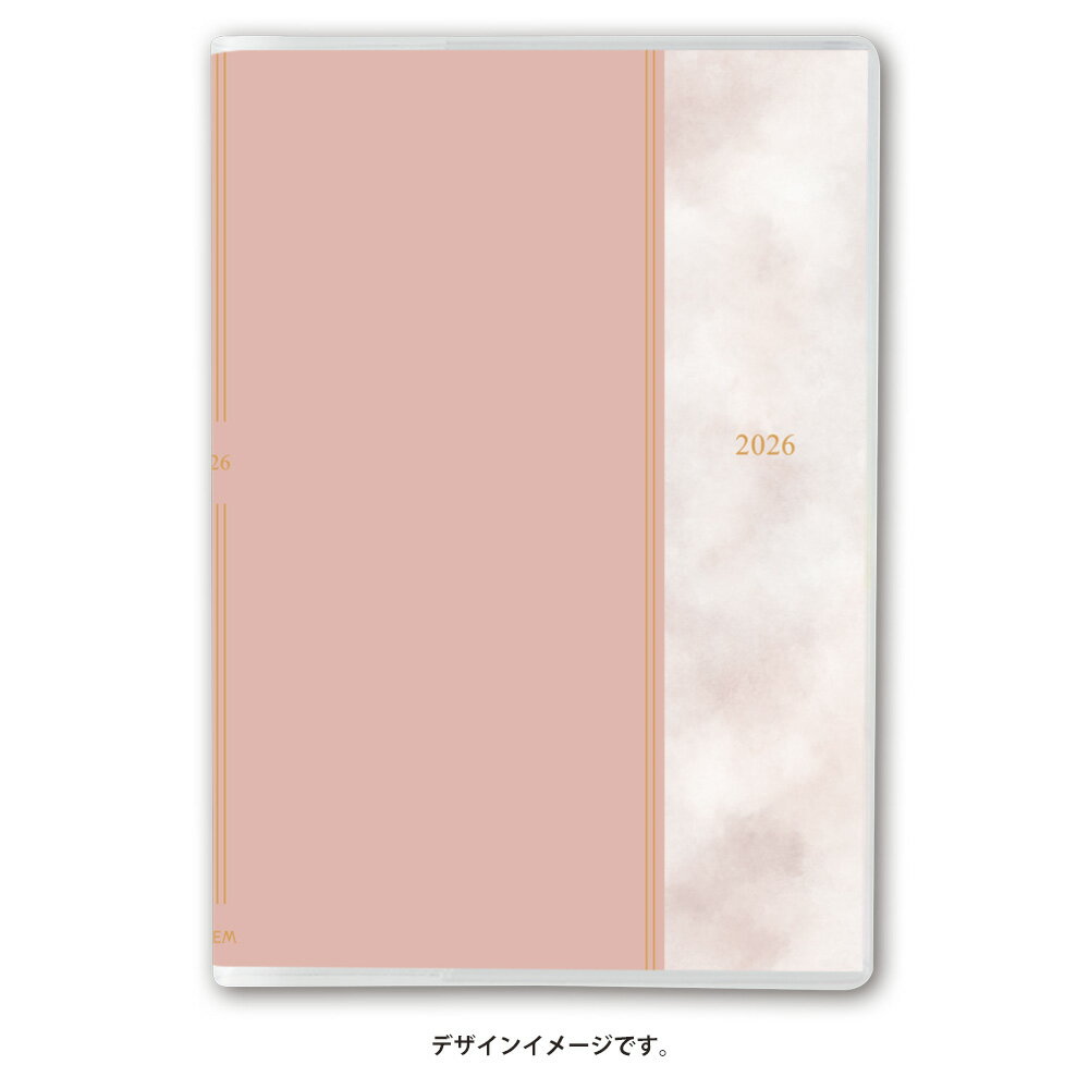 能率 2026年4月始まり 手帳 PAGEM by NOLTY ペイジェムウィークリーB6-i週間方眼メモ月曜（ピンク）9989