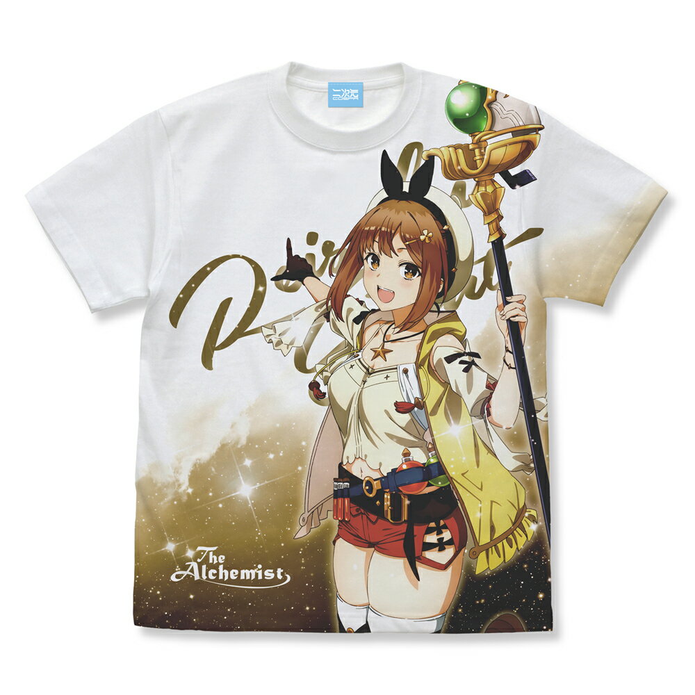 TVアニメ『ライザのアトリエ 〜常闇の女王と秘密の隠れ家〜』 フルグラフィックTシャツ/WHITE-S