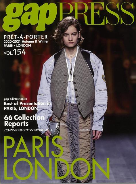 【バーゲン本】gap　PRESS　VOL．154　PARIS，LONDON　COLLECTIONS （gap　PRESS） [ 2020-2021　Autumn＆Winter ]