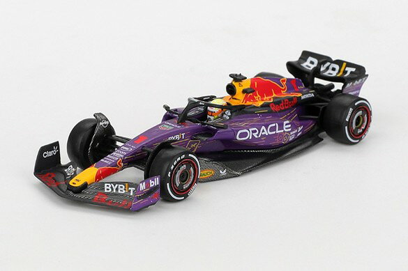 1/64スケールで新旧スポーツカーやレーシングカーを精密にモデル化しているMINI GTの新作として、2023年のラスベガスGP仕様の優勝車である「オラクル レッドブル レーシング RB19」が登場。
ドライバーはマックス・フェルスタッペン。
RB19の最大の変更点は、軽量化にあるとのこと。このマシンはマックス・フェルスタッペンとセルジオ・ペレスがドライブし、2023年のF1全22戦中21勝と言うF1の歴史上、年間の最高勝率記録を樹立しました。

パッケージサイズ: 約 W100 x D45 x H35 (mm) 
素材:ダイキャスト

Prototype Sample-Approval Pending　版権元監修中、写真はサンプルのため実際の商品と異なる場合がございます。

※本案内に記載のパッケージサイズや素材は予告なく変更される場合がございます。予めご了承ください。
※メーカー都合により大幅な発売延期や発売中止が発生する場合がございます。予めご了承ください。

・ホビー系商品についての諸注意
メーカー都合により発売の大幅な延期が発生する可能性がございます。
予約商品についてはメーカーから順次入荷次第の発送となります。メーカー公表の発売日とは異なる場合がございますのでご了承ください。【対象年齢】：