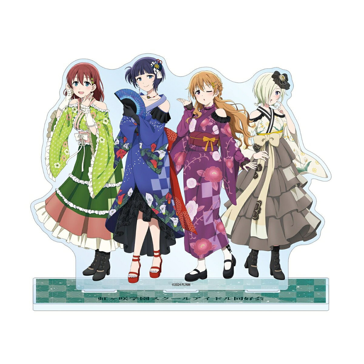 ラブライブ！虹ヶ咲学園スクールアイドル同好会描き下ろし 3年生集合 着物ドレスver. ジオラマアクリルスタンド
