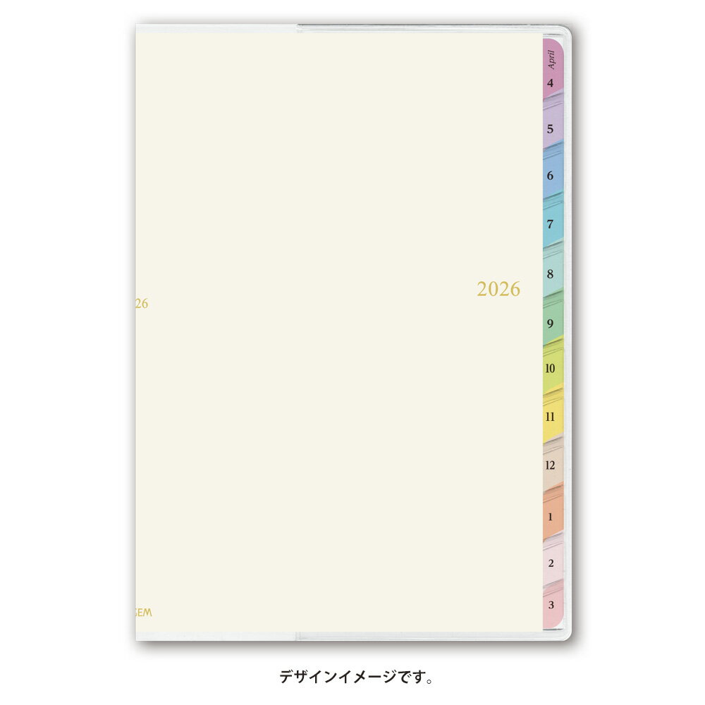 能率 2026年4月始まり 手帳 PAGEM by NOLTY ペイジェムウィークリーB6-iブロック月曜（ホワイト）9994