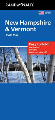 Rand McNally Easy to Fold: New Hampshire, Vermont Laminated Map MAP-RM EASY TO FOLD NEW HAMPSH [ Rand McNally ]