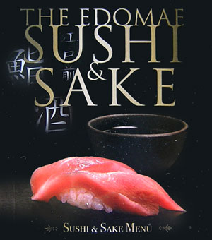 The　Edomae　sushi　＆　sake Sushi　＆　sake　menu