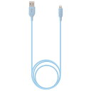 iPhone充電ケーブル ライトニングケーブル 1m ブルー 【Apple社 MFi認証】 AMP-003 BL