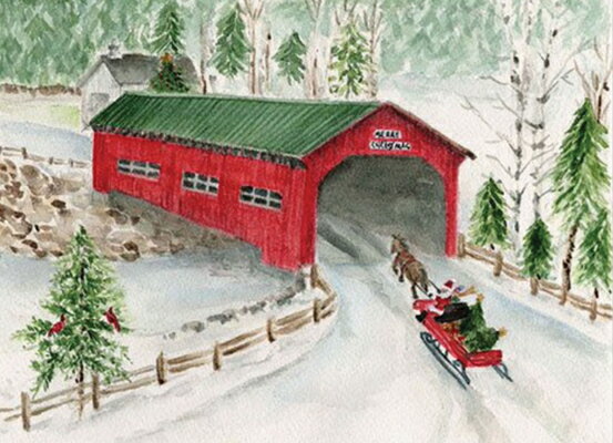 Snowy Sleigh Ride Deluxe Boxed Holiday Cards (20 Cards, 21 Self-Sealing Envelopes) SNOWY SLEIGH RIDE DLX BOXED HO [ Peter Pauper Press Inc ]