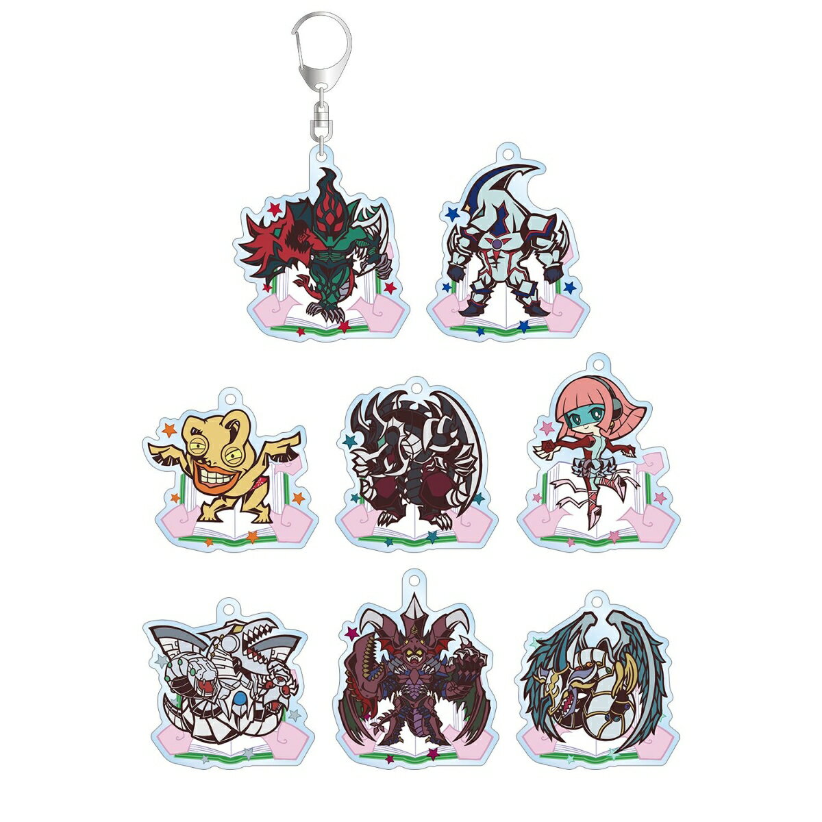 遊☆戯☆王デュエルモンスターズGXトレーディング トゥーン・ワールド テイストデフォルメ アクリルキーホルダー(BOX＝8)