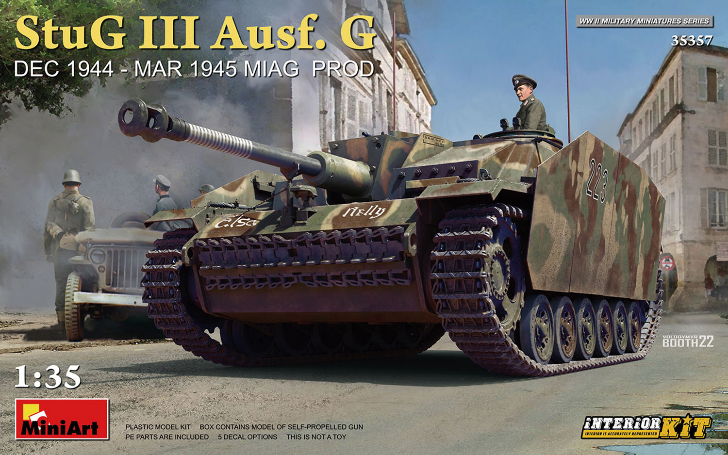 ミニアート インテリアキットシリーズ 1/35 WW.II ドイツ軍 III号突撃砲 G型 MIAG社製 1944年12月ー1945年3月フルインテリア仕様 【MA35357】 (プラモデル)