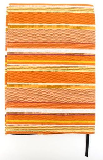 四六版 ストライプ 国産帆布ブックカバー N