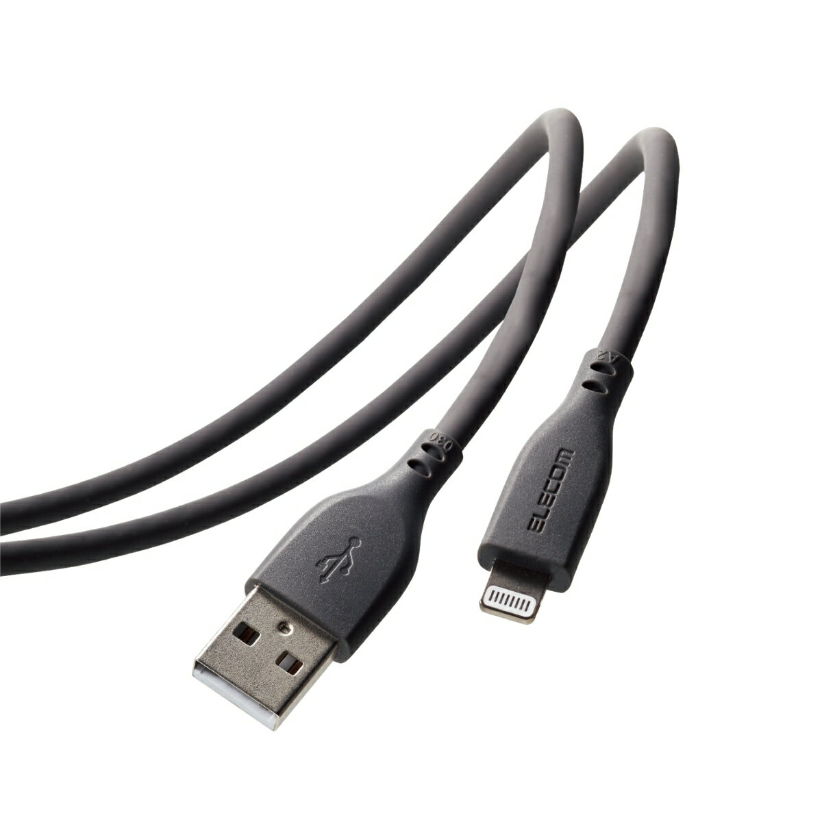 iPhone充電ケーブル ライトニング USB-A 2m 高