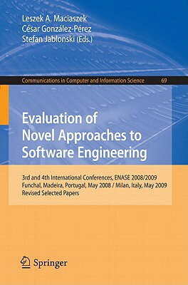 This book is a peer-reviewed collection of papers, modified and extended for the purpose of this publication, but originally presented at the International Conference on Evaluation of Novel Approaches to Software Engineering 2008 and 2009 (ENASE 2008 / 2009).The book 's content is placed within the entire framework of software engineering activities, but with particular emphasis on experience reports and evaluations (qualitative and quantitative) of existing approaches as well as new ideas and proposals for improvements.