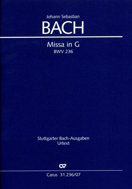 【輸入楽譜】バッハ, Johann Sebastian: ミサ ト長調 BWV 236 「ルター派ミサ 第4」/原典版/Leisinger編: スタディ・スコア