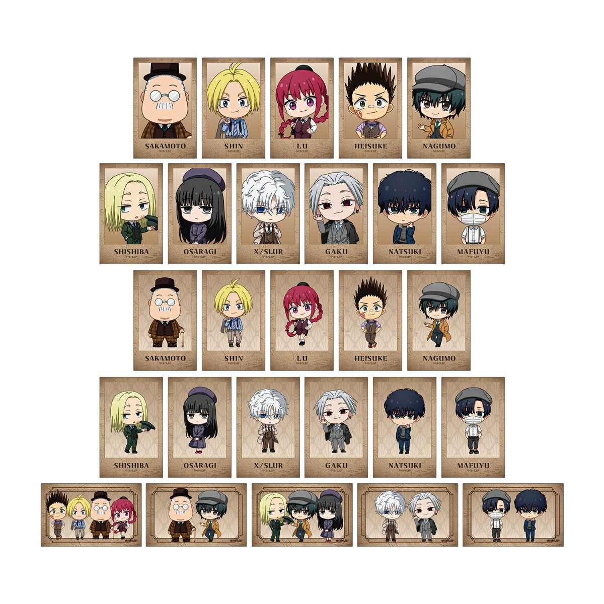 TVアニメ『SAKAMOTO DAYS』トレーディング ちびキャラ 英国風ver. イラストカード(BOX＝27入)