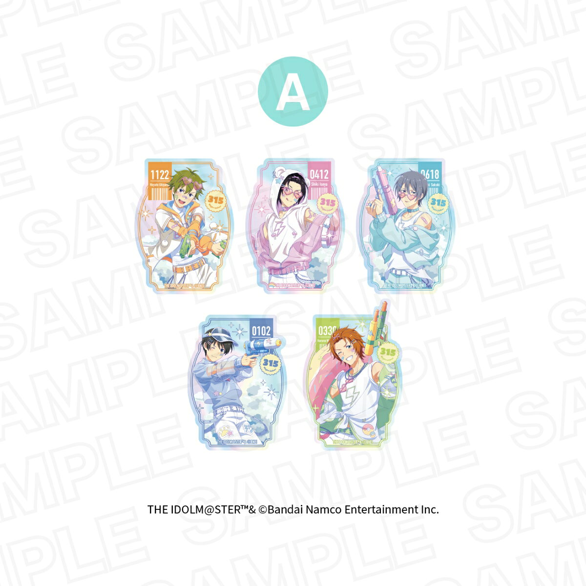 アイドルマスター SideM　トレーディングオーロラステッカー A(BOX)