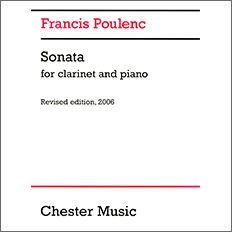【輸入楽譜】プーランク, Francis: クラリネット・ソナタ