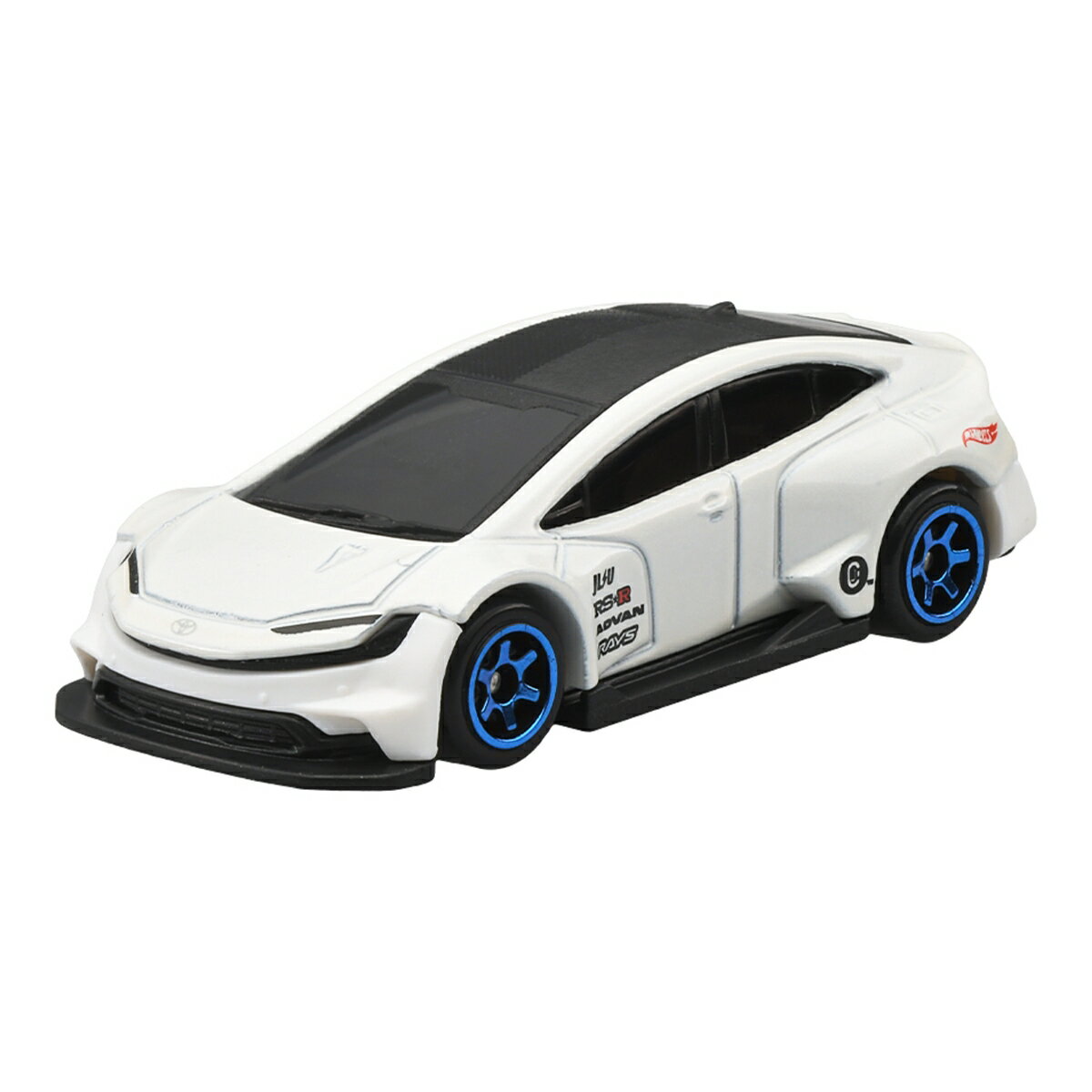 ホットウィール ベーシックカー トヨタ プリウス カスタム 乗り物おもちゃ ミニカー 3歳から ホワイト JMX10-N（2枚目）