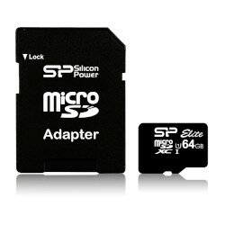 64GB microSDXCクラス10 （SP Elite UHS-1）