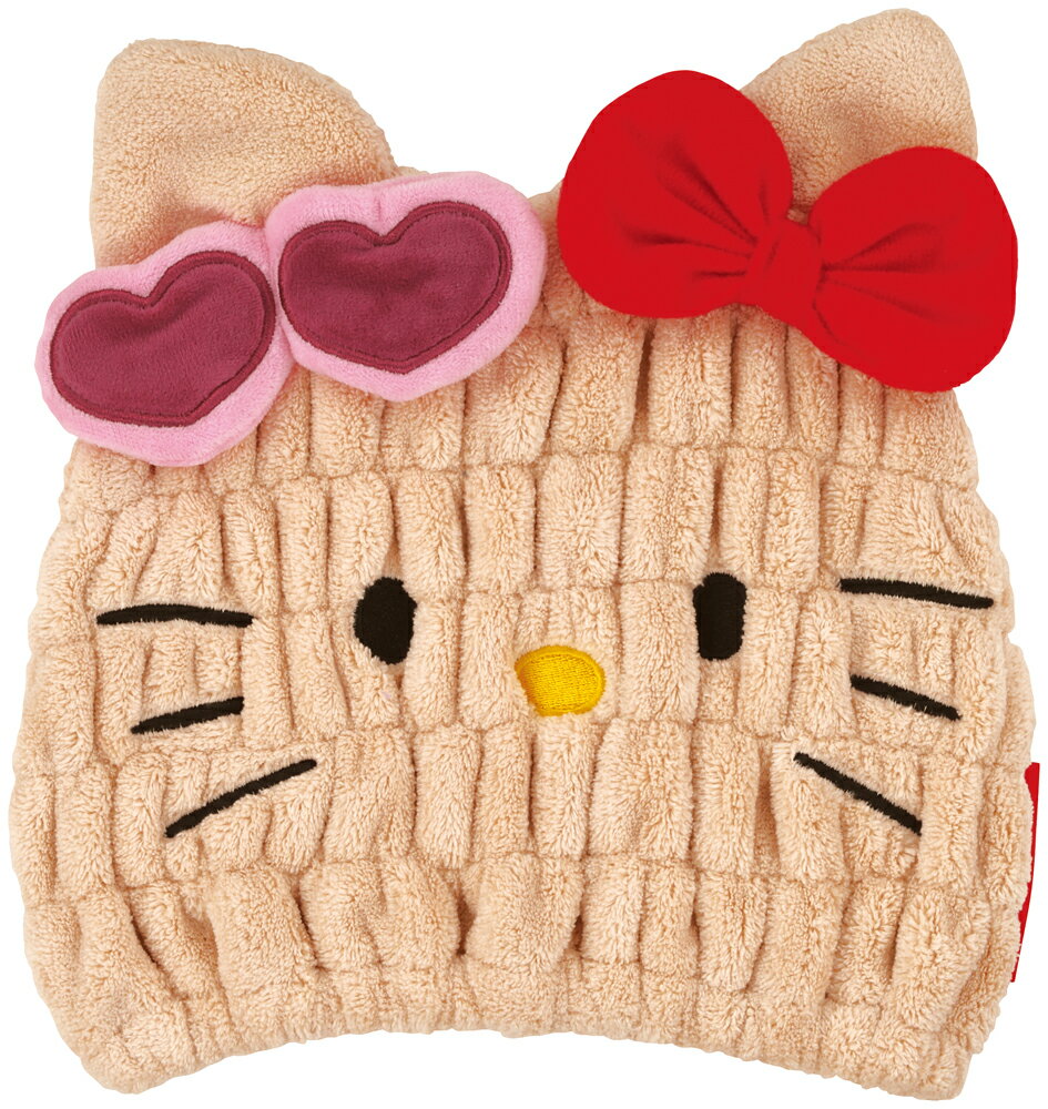 サンリオ　ハローキティ 日焼け　タオルキャップ 吸水 速乾 キャラクター ヘアキャップ