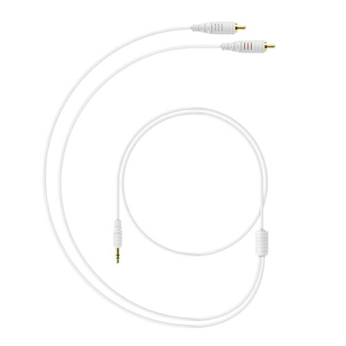オーディオ変換ケーブル ステレオミニ(3.5mm) - RCA×2(L&R) 1.2m ホワイト SSN12RPWH