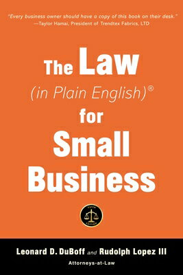 The Law (in Plain English) for Small Business (Sixth Edition) LAW (IN PLAIN ENGLISH) FOR SMA [ Leonard D. DuBoff ]