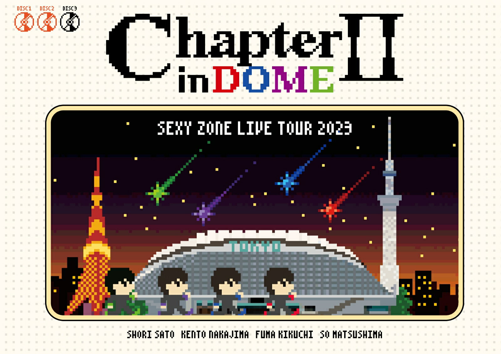 全7公演(福岡2公演、大阪2公演、東京3公演）を実施し約33万5千人を動員した、
Sexy Zone初の3大ドームツアー「SEXY ZONE LIVE TOUR 2023 Chapter2 in DOME」から東京ドーム公演の模様を中心に収録。
Sexy Zoneというグループ名では最後のツアーということになり、2023年6月に発売したオリジナルアルバム「Chapter2]の楽曲を軸に、Sexy Zoneの歴史もふんだんに詰め込んだ内容。
またドームを最大限に生かしつつも、広い会場に集まってくれたファンとの距離を少しでも近く感じられるようにこだわった演出を加え、まさに ”Sexy Zoneの集大成” と言えるライブとなっている。

初回限定盤は3枚組となっており、Disc1が通常盤と共通のドームツアー、Disc2には2023年夏におこなわれた
「SEXY ZONE LIVE TOUR 2023 Chapter2」の横浜アリーナ公演を収録。
そしてDisc3にはドーム公演内で流れたバラエティ映像に加え、東京ドーム最終公演のアンコールで披露された「timeless」と「RUN」を収録。
2つのツアーを網羅した、見ごたえあるボリューム満点の内容となっている。
特典には、ドーム公演でメンバーがマネーガンで撒いた、スペシャルなデザインが施された超貴重なお札のレプリカを封入。

＜収録内容＞
Disc1：「SEXY ZONE LIVE TOUR 2023 Chapter2 in DOME」 ライブ本編
Disc2：「SEXY ZONE LIVE TOUR 2023 Chapter2」 @ [神奈川] 横浜アリーナ
Disc3：
●ドーム公演 バラエティ映像 (キャバクラシリーズ)
・スピードキャバクラ ベストアンサー 〜 スピードキャバクラ ベスト2アンサー 
・キャバクラ5 〜 キャバクラ3 
・キャバクラ グッドラック 
●「timeless」 「RUN」 from SEXY ZONE LIVE TOUR 2023 Chapter2 in DOME @ [東京] 東京ドーム 最終公演