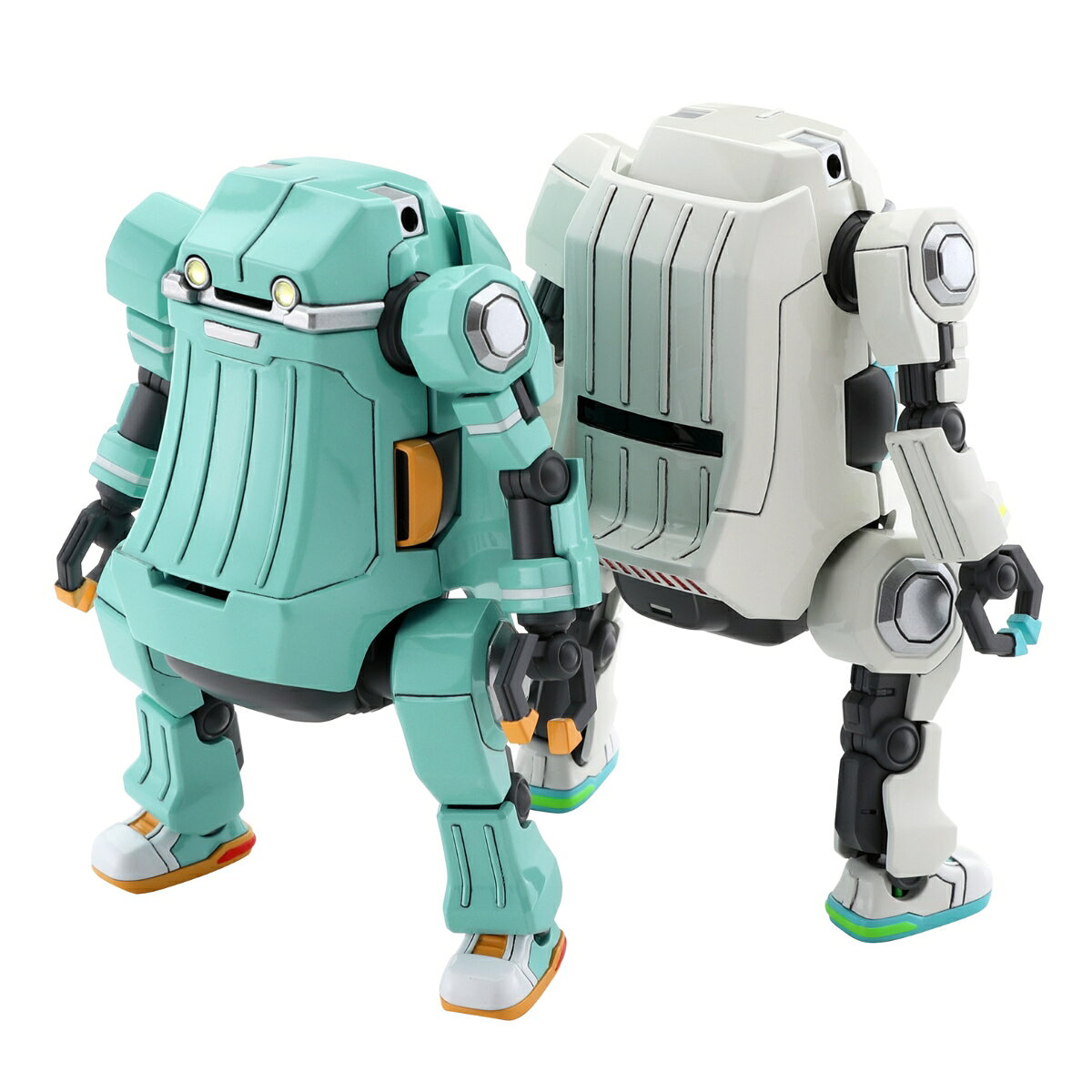 カクカクボディのかわいいやつ。
メカトロウィーゴBOXY（ボクシー）登場！

「うすみどり & しろ」の2体セット。
「BOXY」用の新規パーツを多数開発！
ボックスアートはあらゐけいいち氏が担当！

&copy; MODERHYTHM /Kazushi Kobayashi

・ホビー系商品についての諸注意
メーカー都合により発売の大幅な延期が発生する可能性がございます。
予約商品についてはメーカーから順次入荷次第の発送となります。メーカー公表の発売日とは異なる場合がございますのでご了承ください。【対象年齢】：【商品サイズ (cm)】(幅×奥行）：7.5×5.8