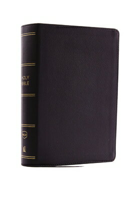 NKJV, Compact Single-Column Reference Bible, Genuine Leather, Black, Red Letter Edition, Comfort Pri NKJV COMPACT SINGLE-COLUMN REF [ Thomas Nelson ]