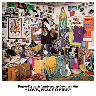 Superfly 10th Anniversary Greatest Hits 「LOVE, PEACE & FIRE」 (初回限定盤 4CD)