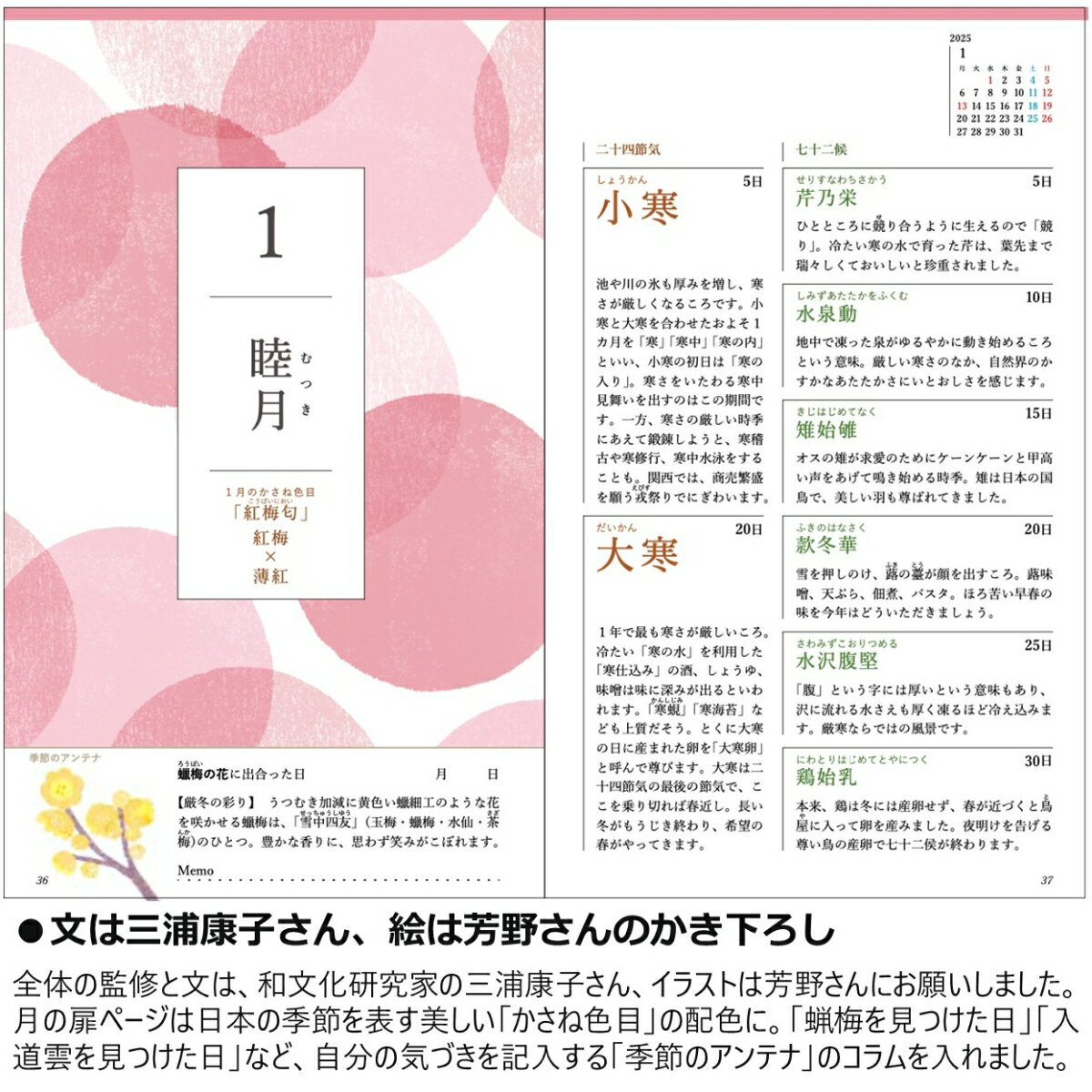 天然生活手帖2025 [ 三浦康子 ]の紹介画像2