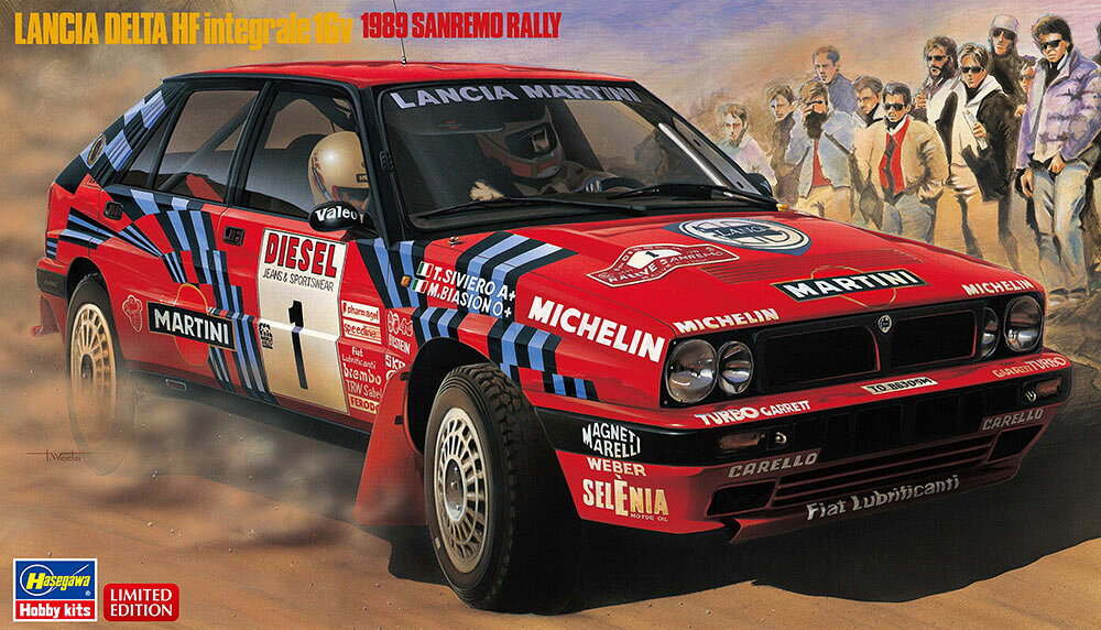 1/24 ランチア デルタ HF インテグラーレ 16v “1989 サンレモ ラリー” 【20825】 (プラモデル)