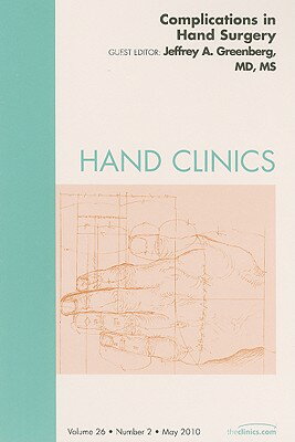 Articles in this issue include: Complications of Small Joint Arthroplasty; Complications of Total Wrist Arthroplasty; Complications of limited and total wrist fusions; Soft tissue Complications of distal radius fractures; Bony Complications of distal radius fractures; Intra and extra-articular malunions; DRUJ disorders after distal radius fractures; Complex Regional Pain Syndrome; Complications of flexor tendon surgery; Treatment of the Stiff Finger; The Irritable Nerve; Post-operative sensory abnormalities; Complications of elective microsurgery; Soft tissue coverage; Treatment of Post-operative Infections; Complications of phalangeal and metacarpal fractures.