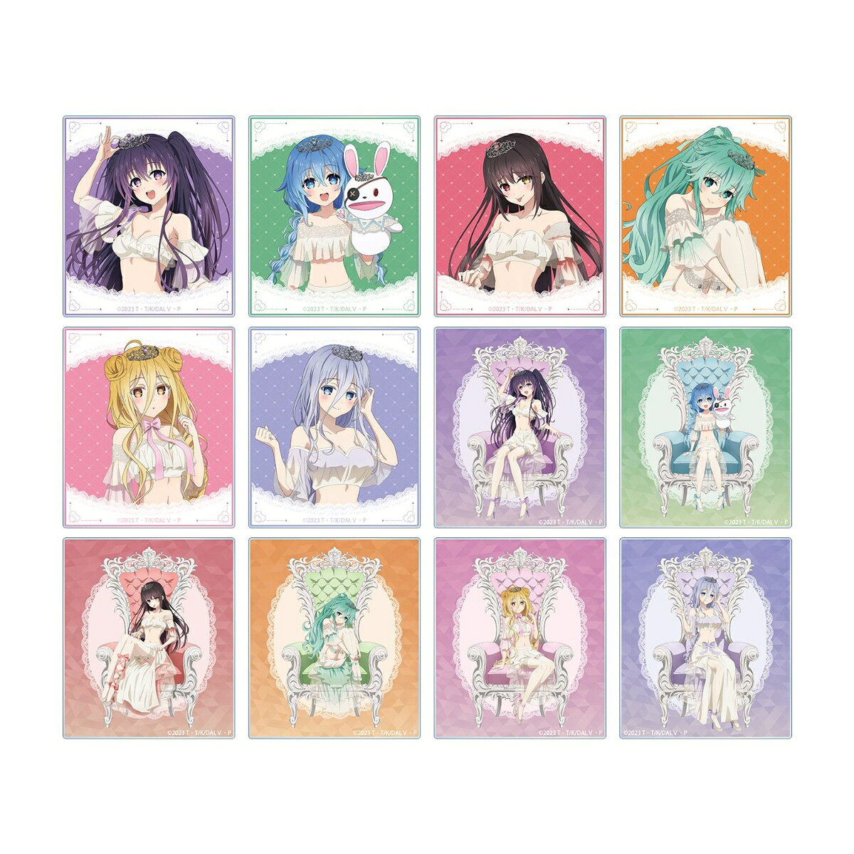 アニメ「デート・ア・ライブV」描き下ろし プリンセス玉座ver. トレーディングアクリルカード(BOX＝12個)