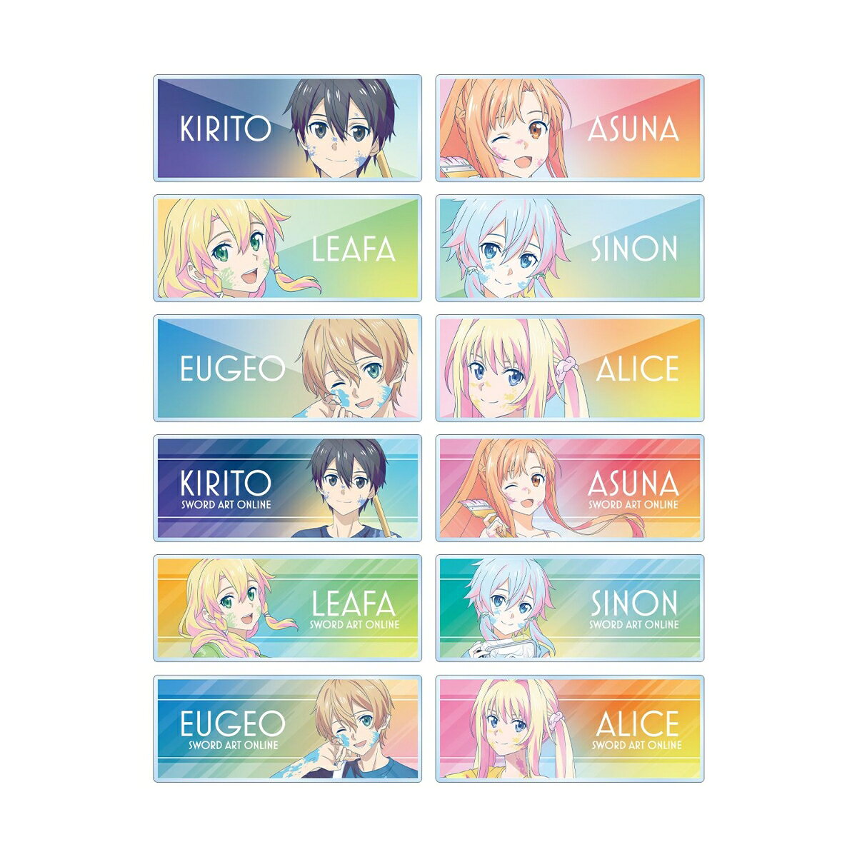 ソードアート・オンライン描き下ろし ペイントスタイルver. トレーディング Ani-Art clear label 第2弾 アクリルネームプレート(BOX＝12個入)