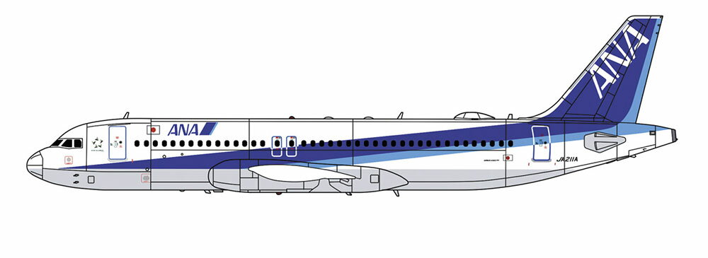 1/200 ANA エアバス A320neo 【10828】 (プラモデル)