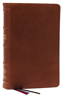 Nkjv, End-Of-Verse Reference Bible, Personal Size Large Print, Premium Goatskin Leather, Brown, Prem NKJV REF BIBLE PERSONAL SIZE L [ Thomas Nelson ]