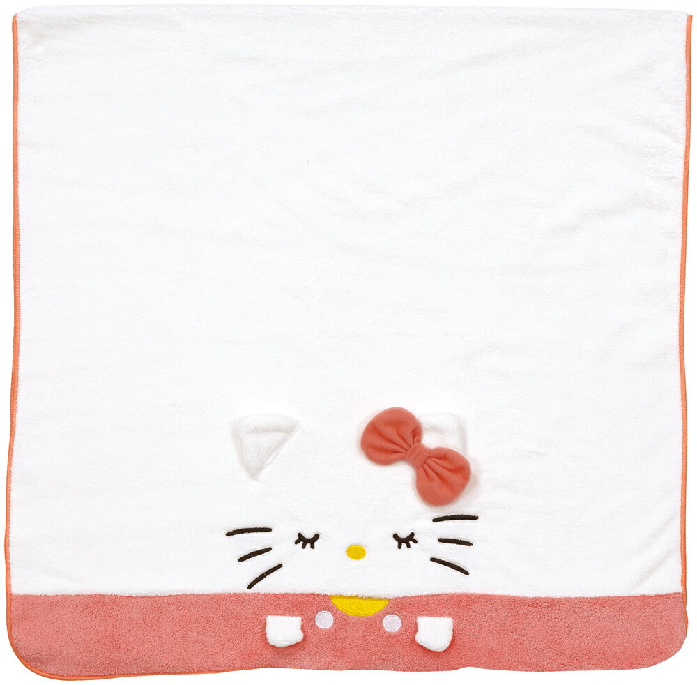 サンリオ　ハローキティ ねむねむ　バスタオル キャラクター 子供 吸水速乾タオル 60×120cm