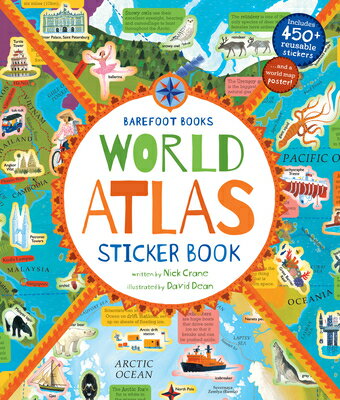Barefoot Books World Atlas Sticker Book STICKER BK-BAREFOOT BKS WORLD （Barefoot Sticker Books） 