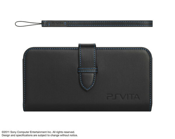 PlayStation Vita 専用 本革ケース&ストラップ (ブラック)